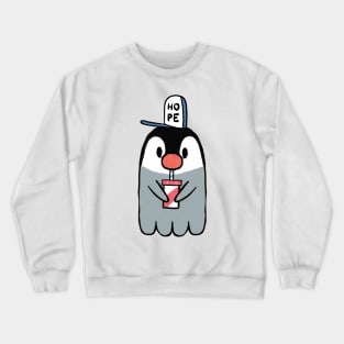 Pengu drinking Crewneck Sweatshirt